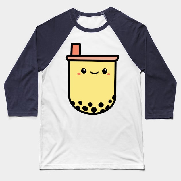 kawaii bubble tea Baseball T-Shirt by smileyfriend